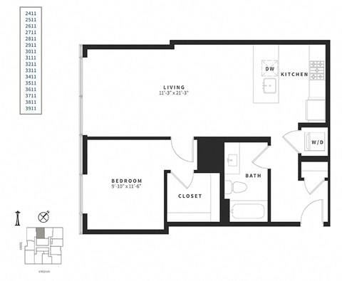 floor plan | the mansions on the park
